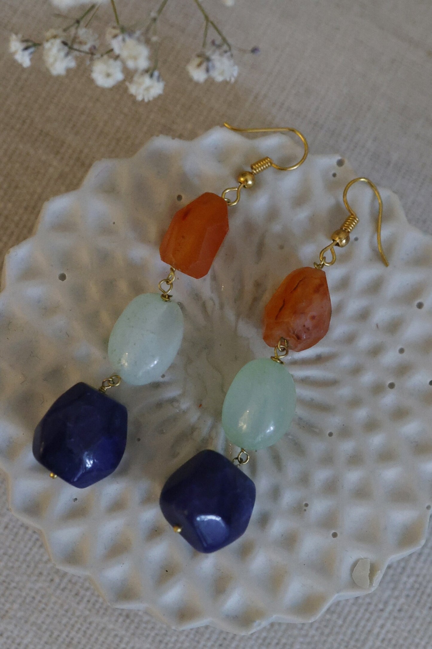 Natural Stone Earrings 