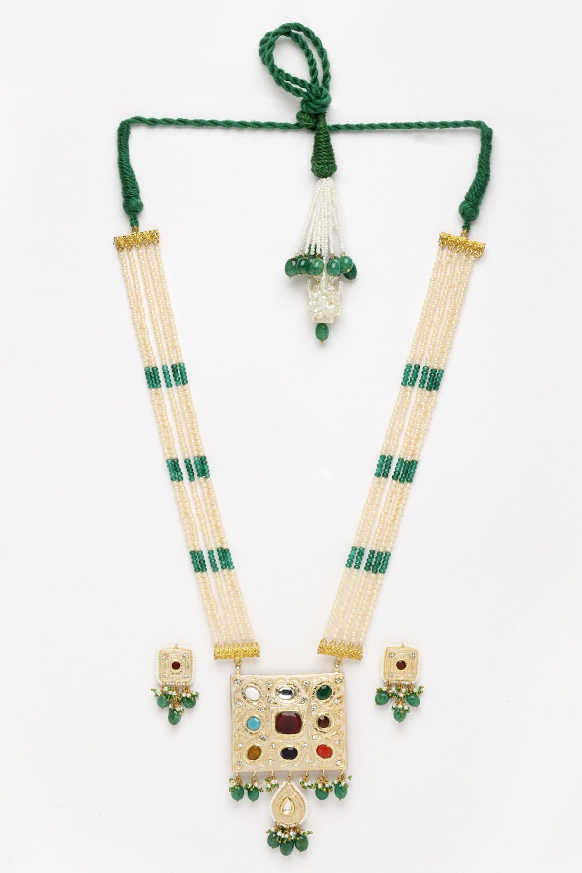 Geometric Shaped Pendant Necklace Set 