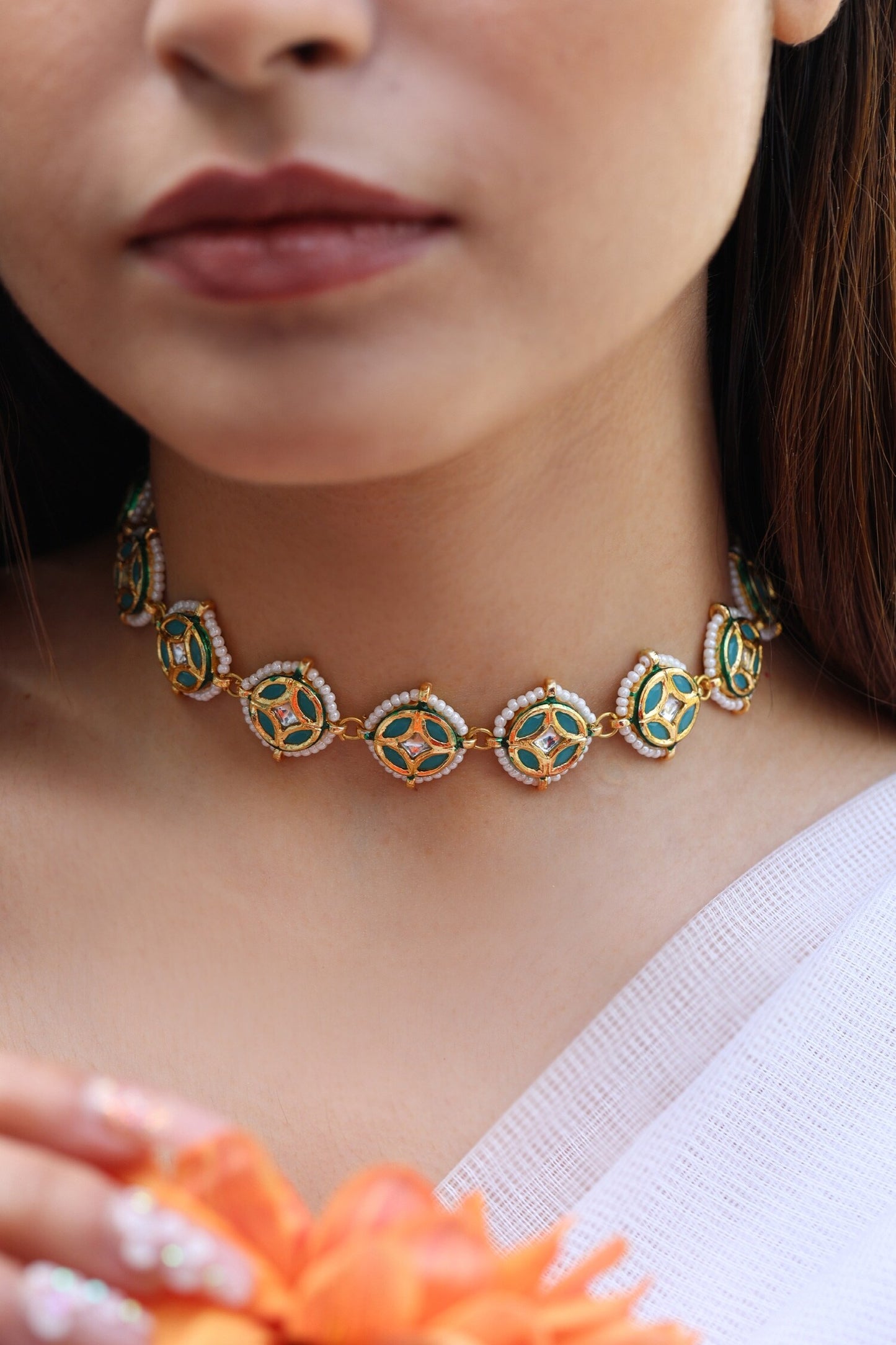 Meenakari Choker Necklace 