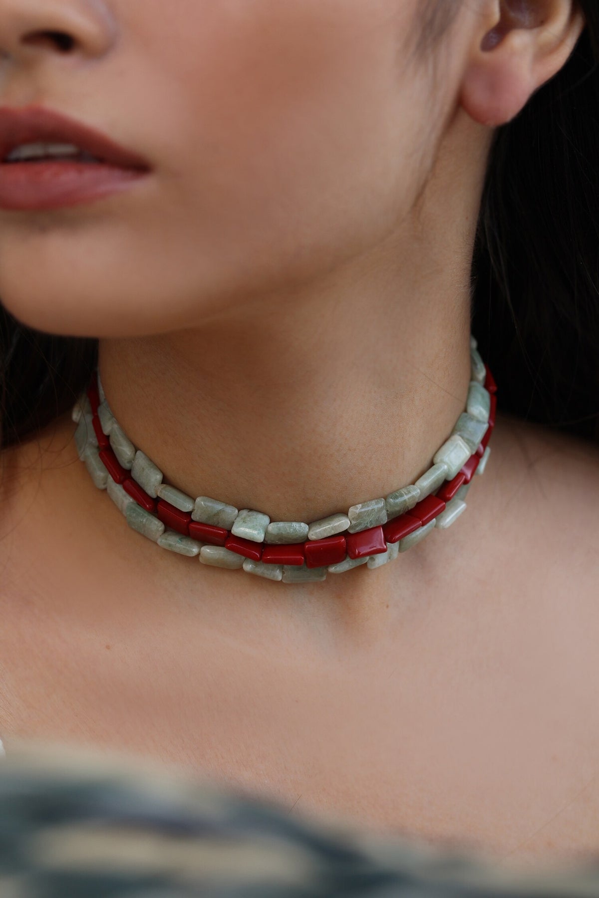 Stone Choker Necklace 