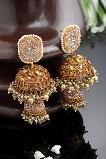 Embellished Layered Jhumkis 