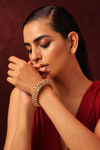Kundan Embellished Kada 