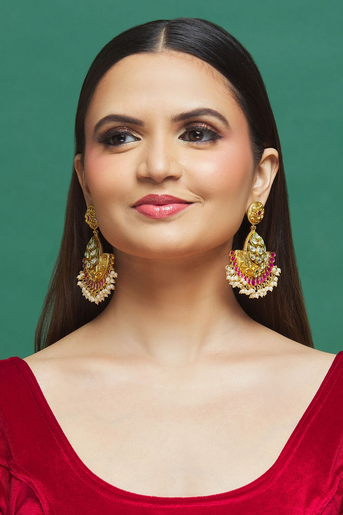 Floral Carved Earrings 