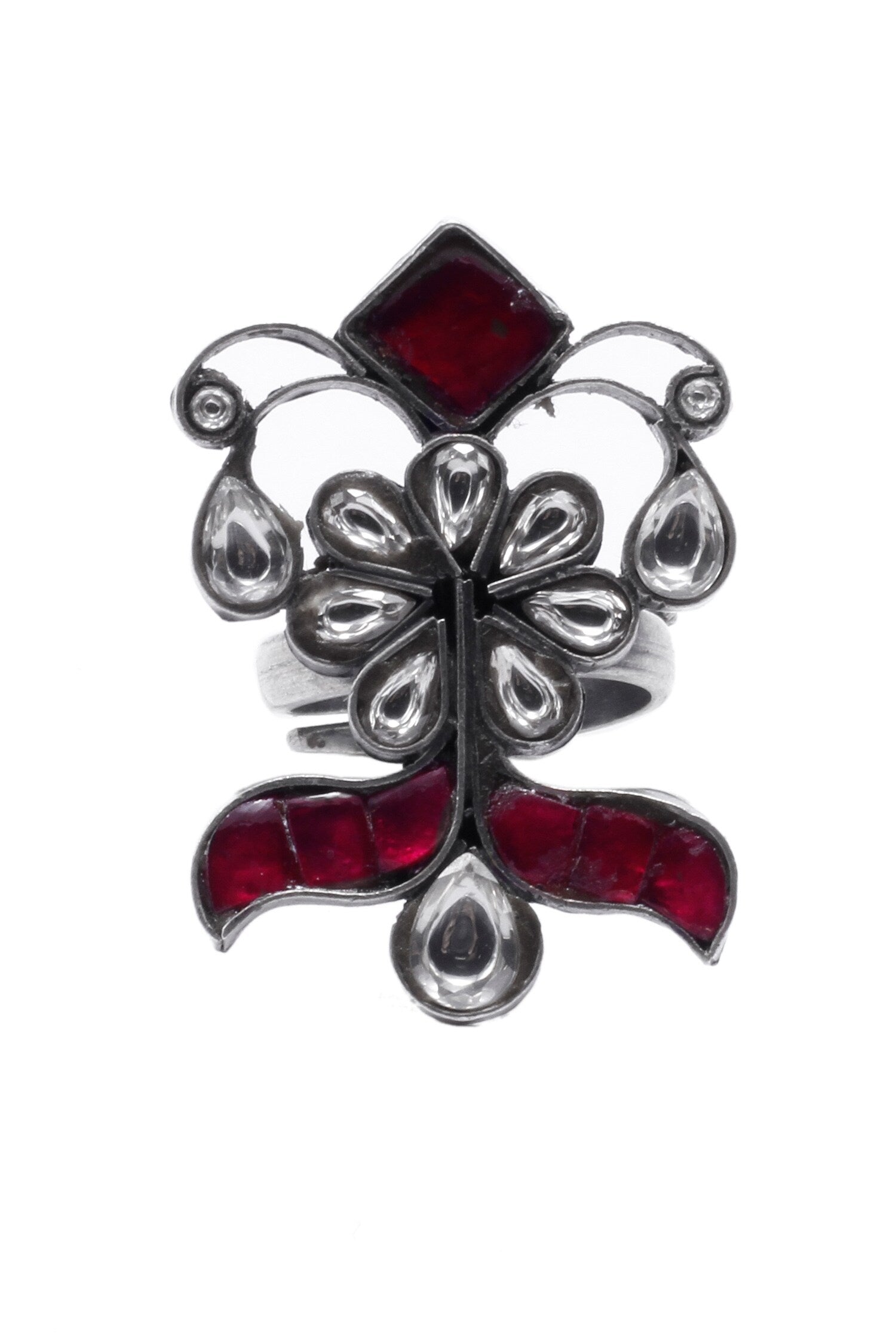 Isabella Kundan Embellished Ring 