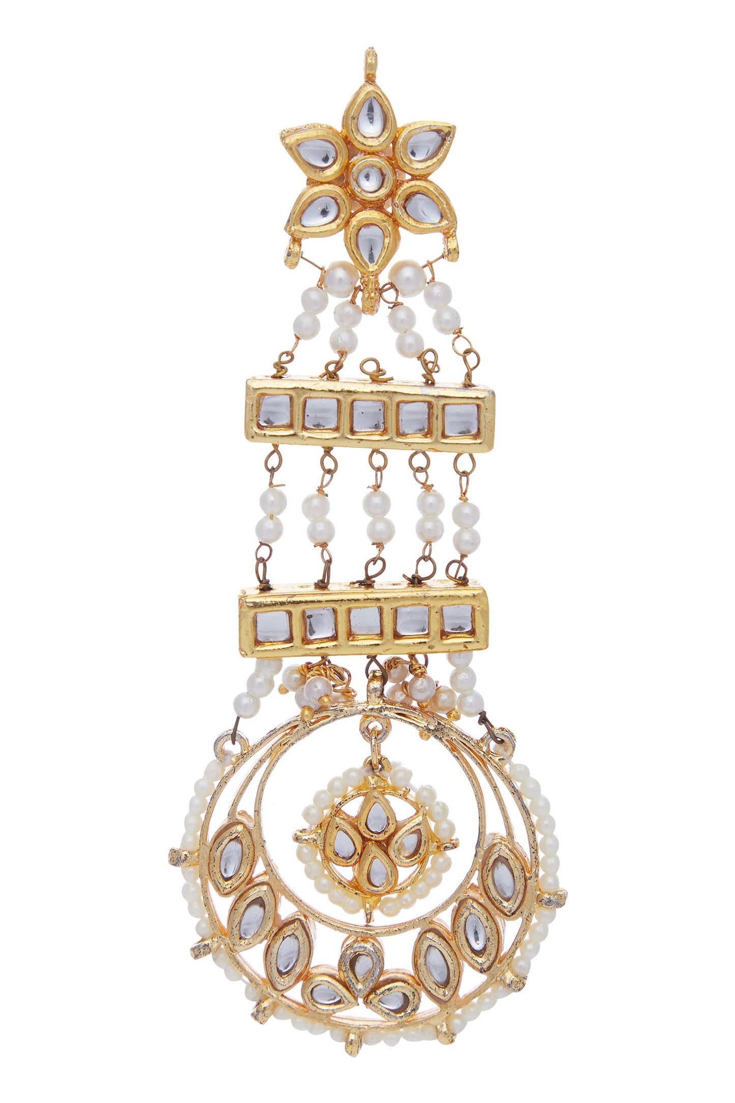 Pearl & Kundan Embellished Earrings 