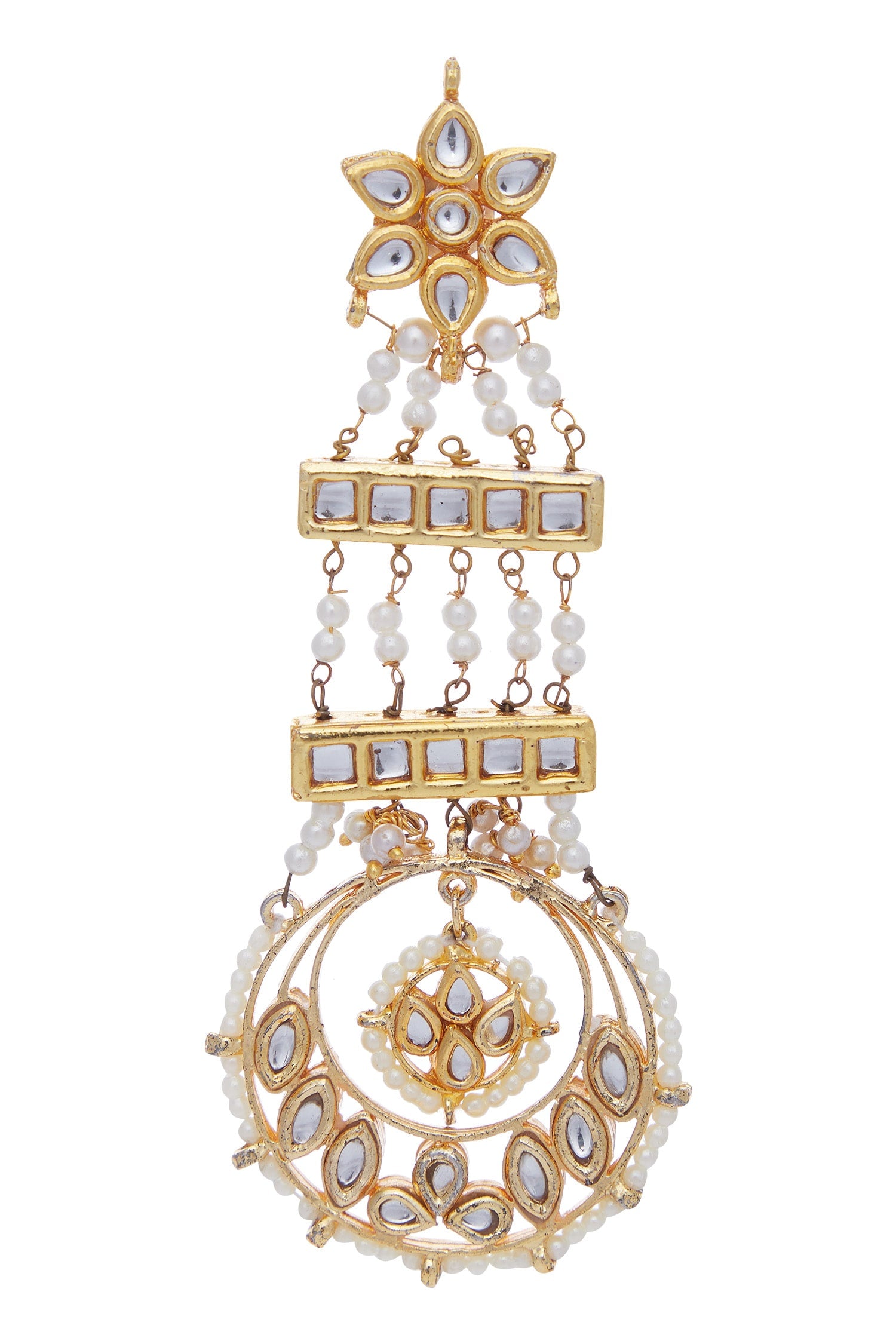 Pearl & Kundan Embellished Earrings 