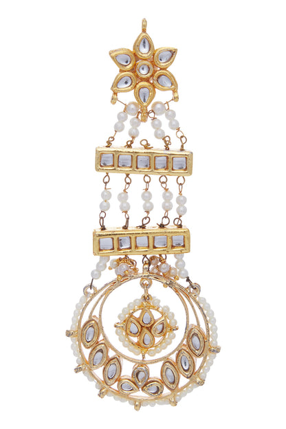 Pearl & Kundan Embellished Earrings 