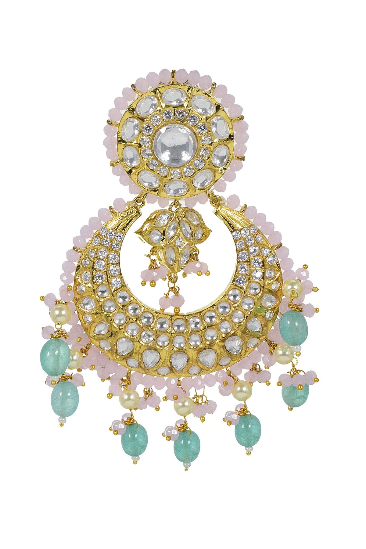 Kundan Embellished Chandbalis 