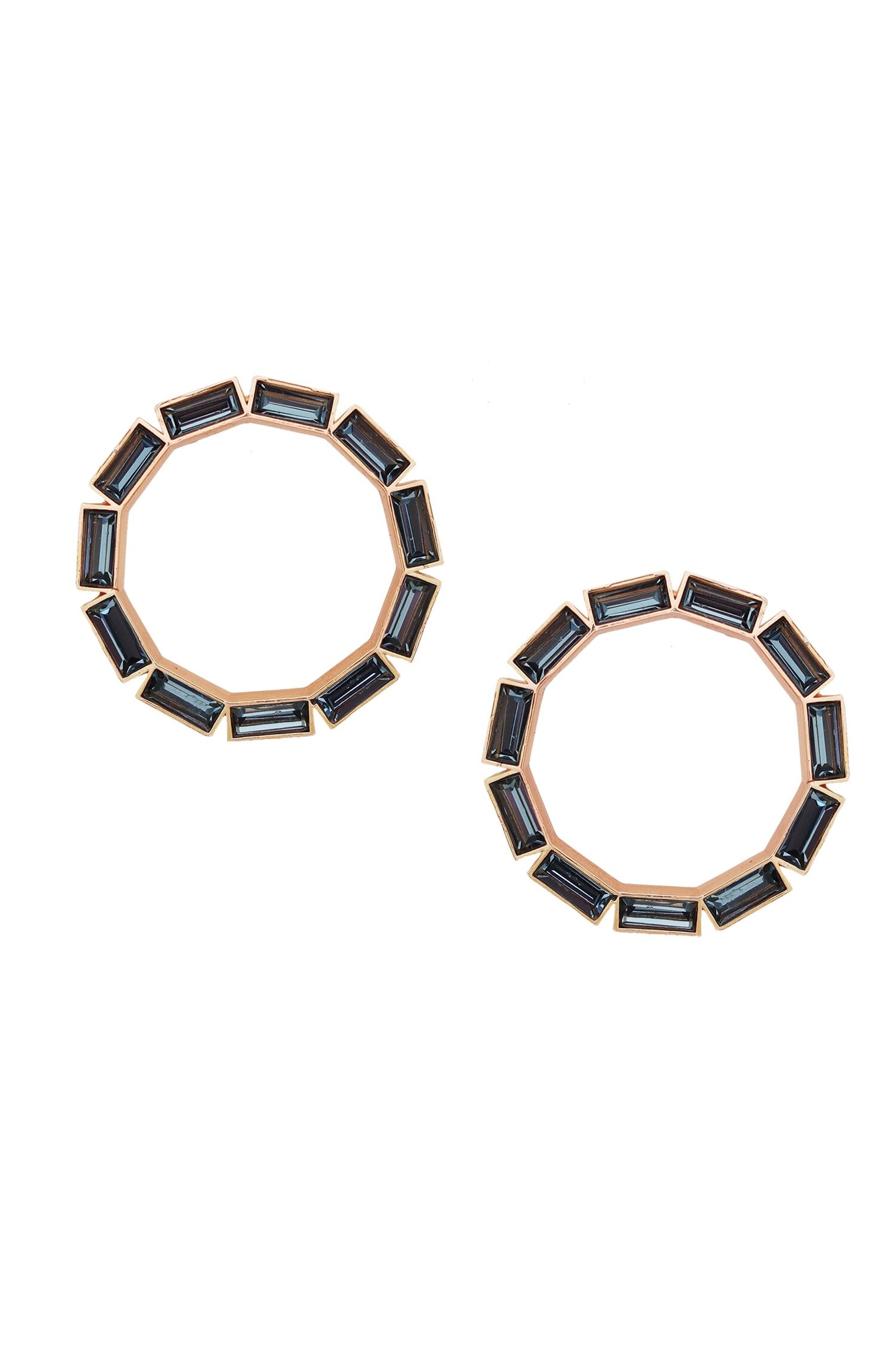 Bead Embellished Hoops 