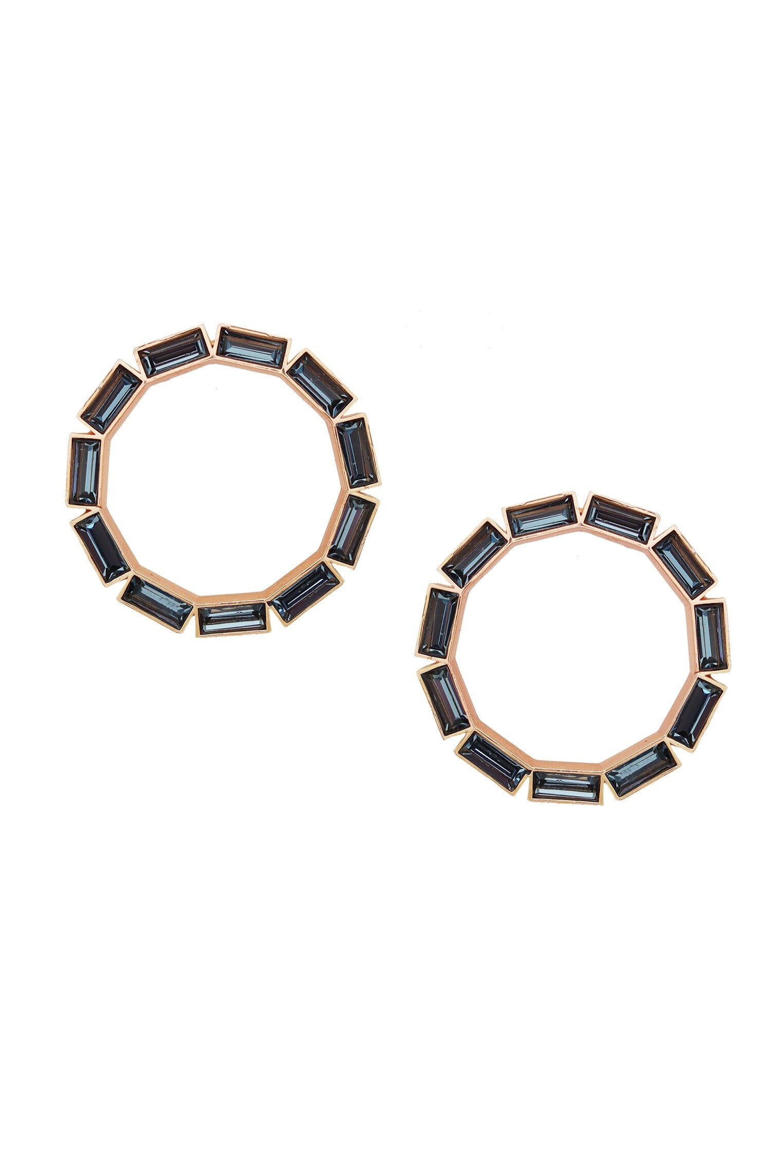 Bead Embellished Hoops 