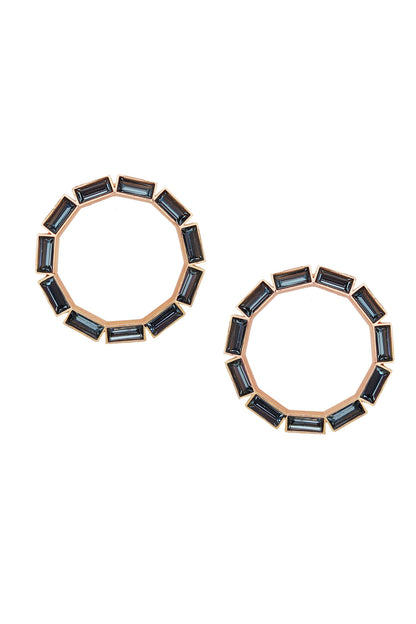 Bead Embellished Hoops 