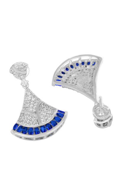 Saniya Silver Drop Earrings 