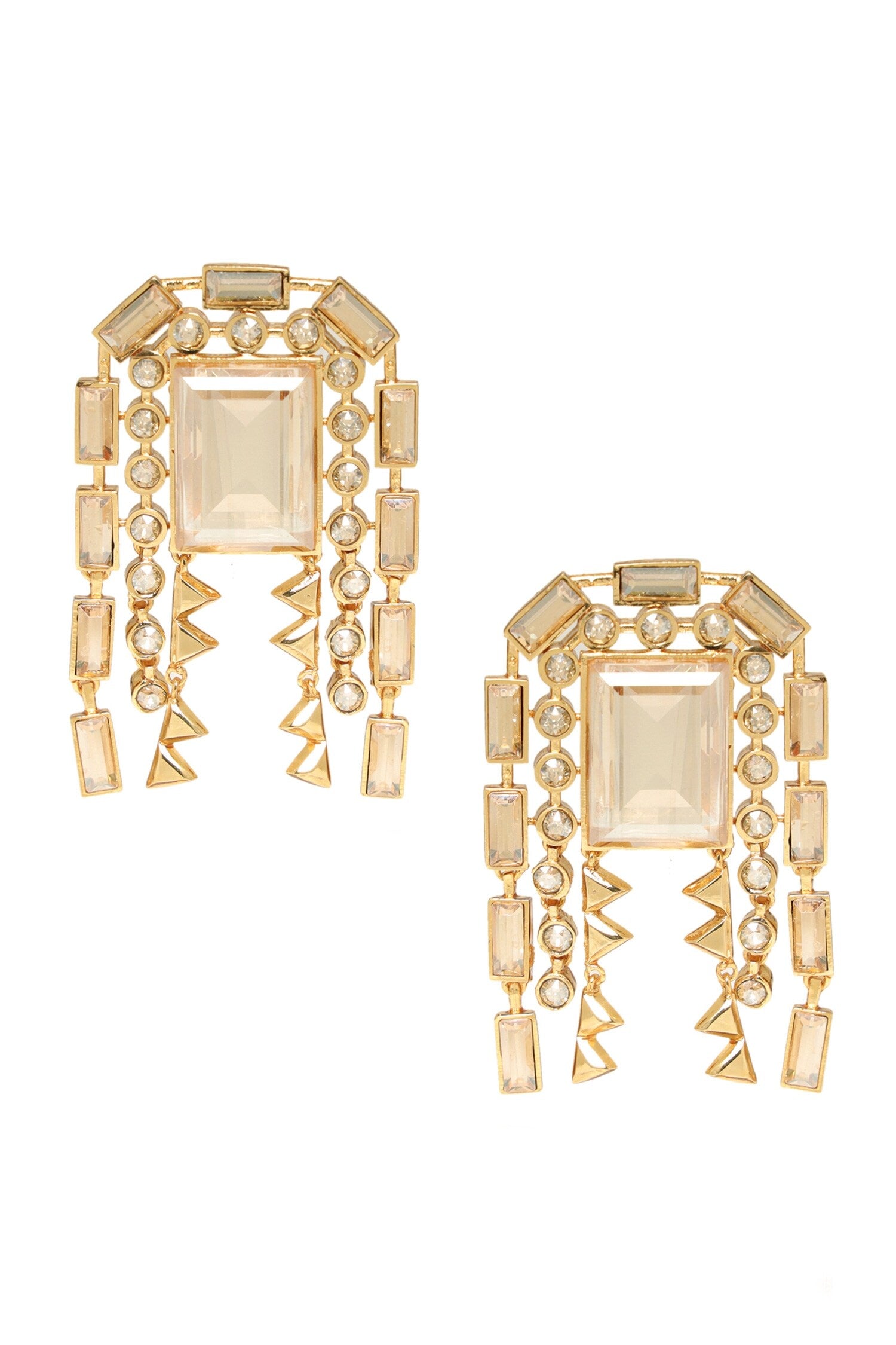 Stone Embellished Earrings 