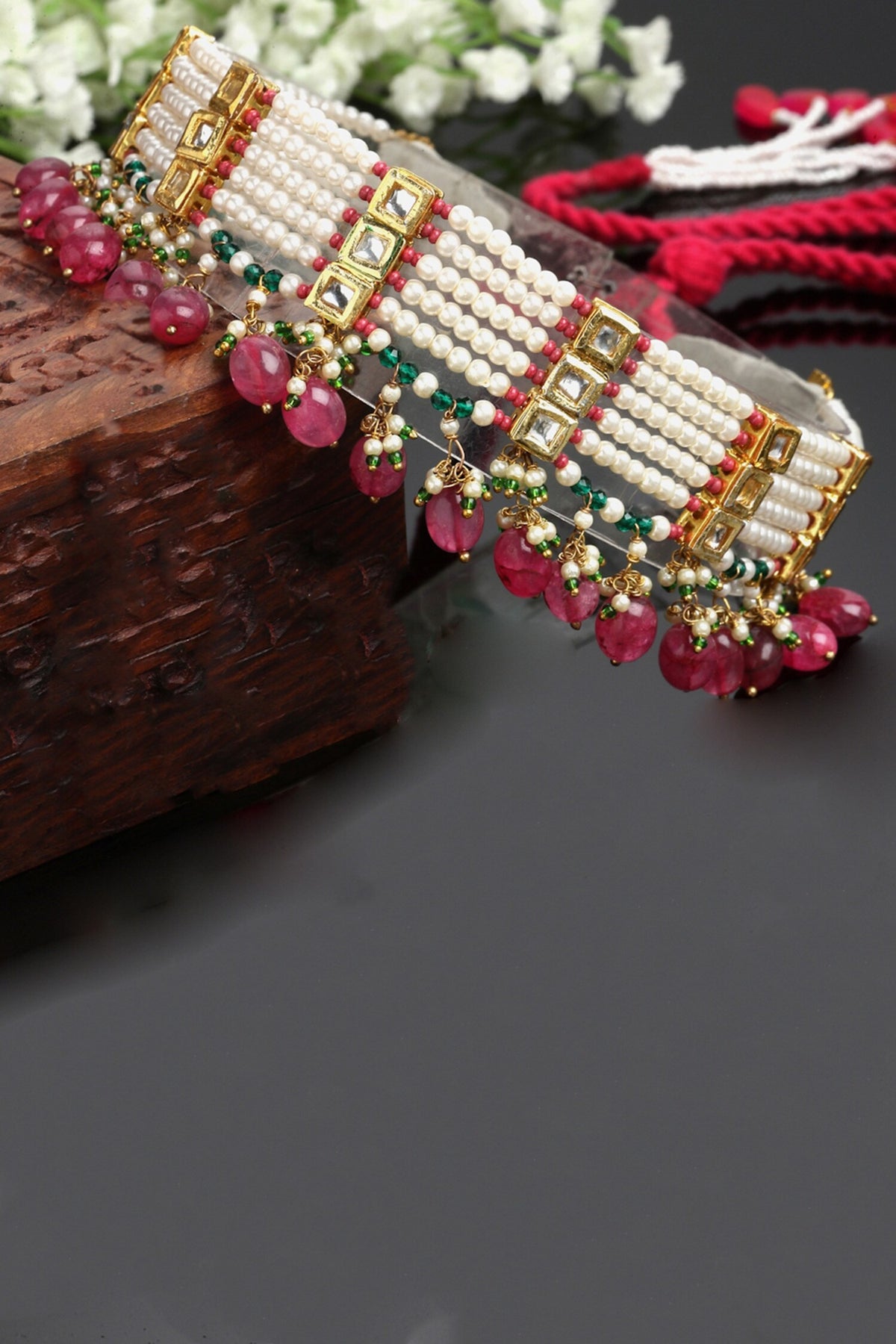 Multi Layered Pearl Choker 