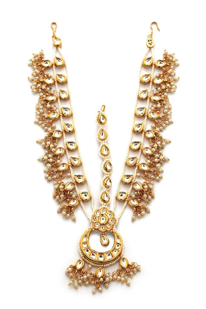 Pearl Embellished Mathapatti 