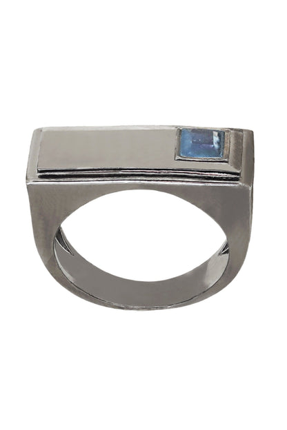 Stone Embellished Rectangle Ring 