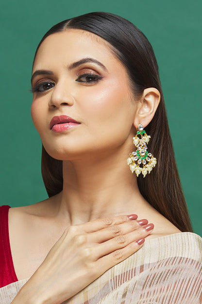 Stone & Kundan Embellished Earrings 