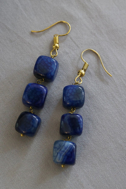 Cube Dangler Earrings 