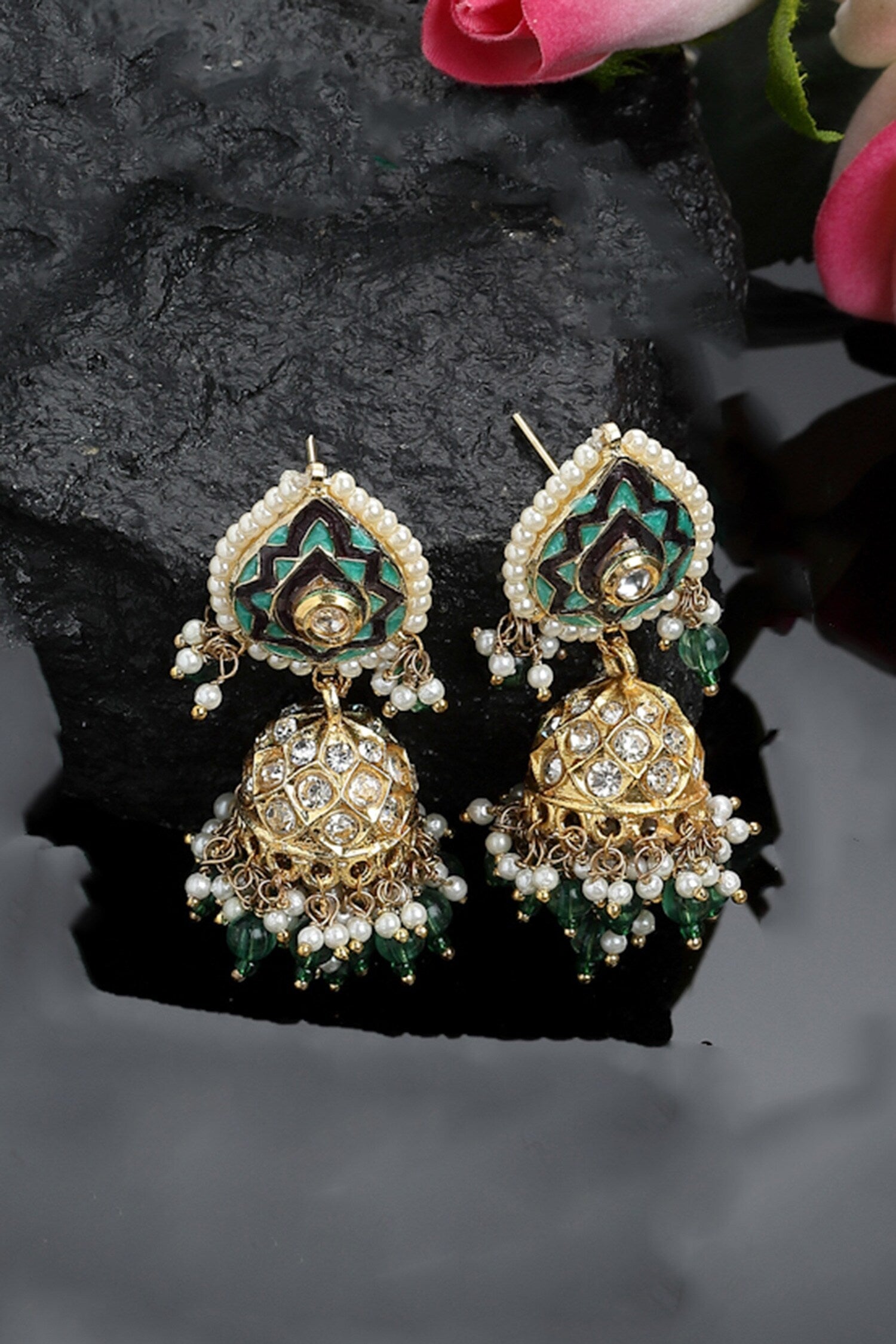 Tear Drop Shape Jhumkis 