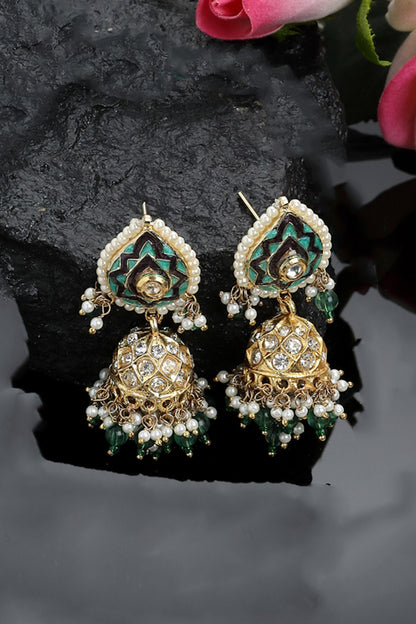 Tear Drop Shape Jhumkis 
