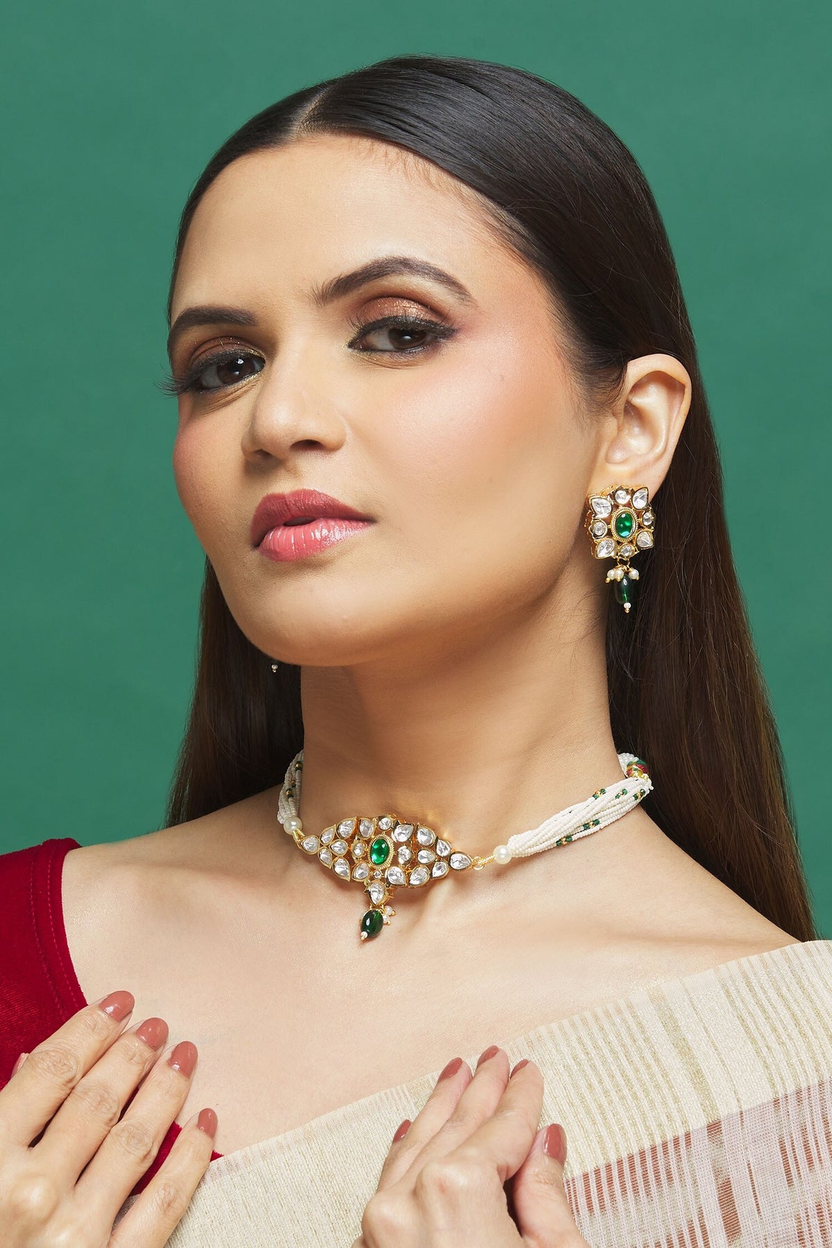 Kundan Studded Choker Set 