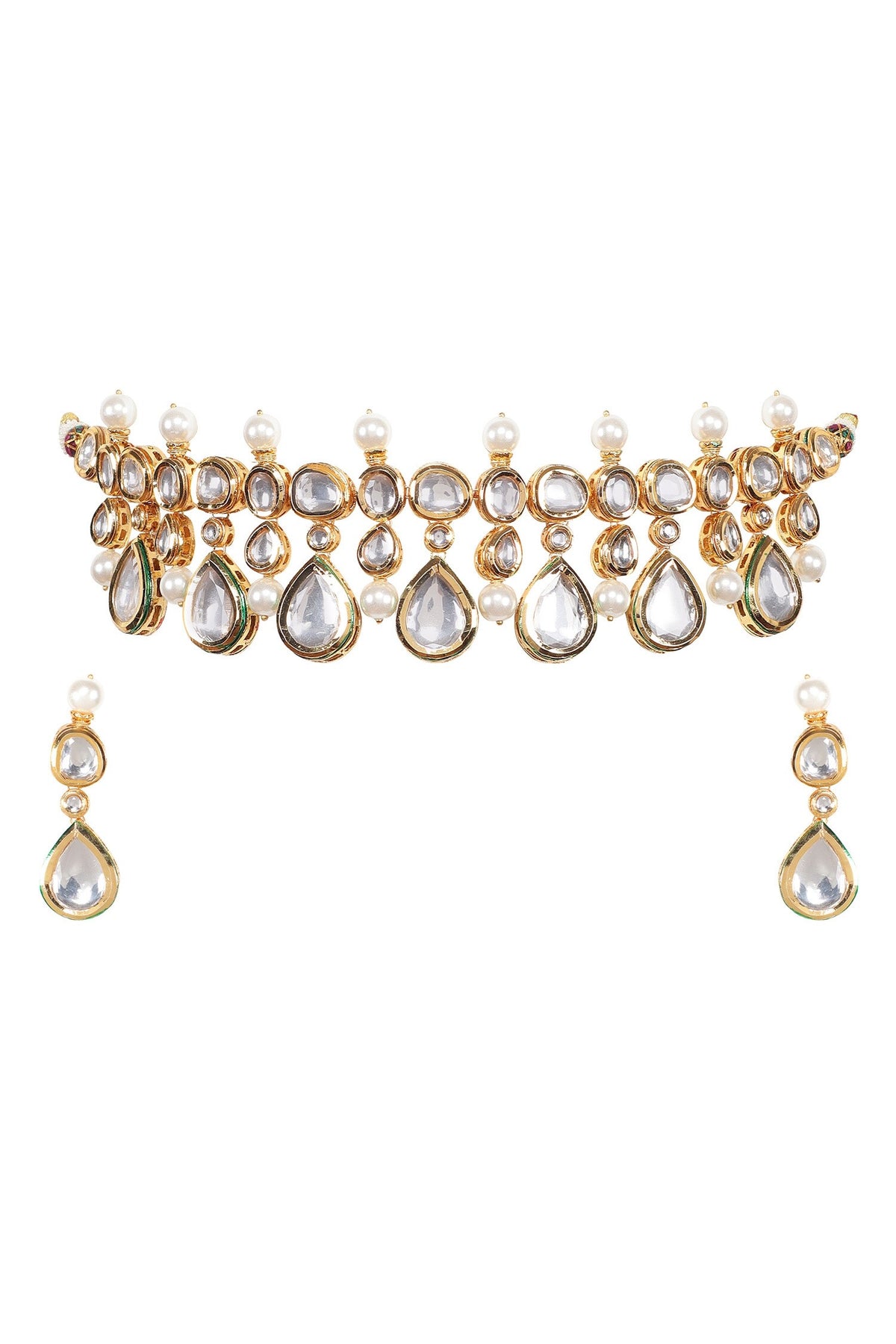 Tear Drop Shaped Choker Set 