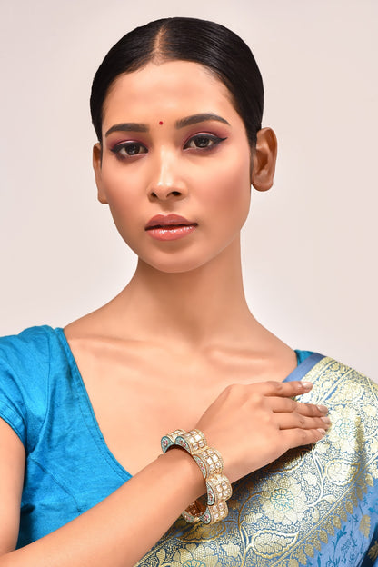 Floral Meenakari Work Kada 