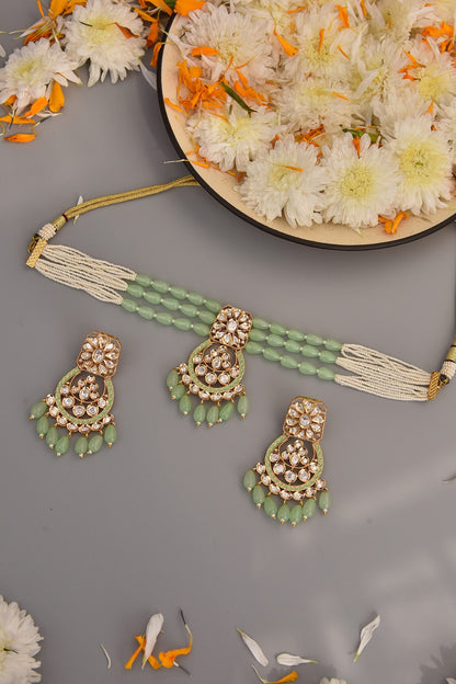 Multi-Layered Bead Choker Set 