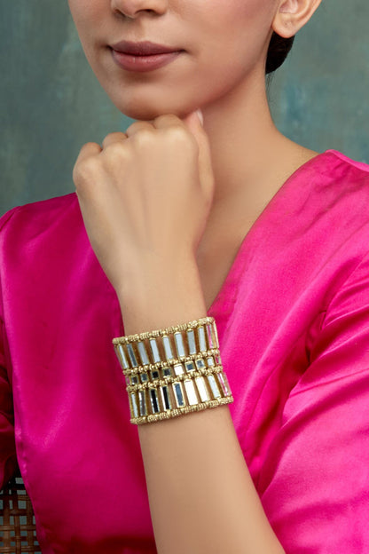 Mirror Studded Falak Naaz Bracelet 