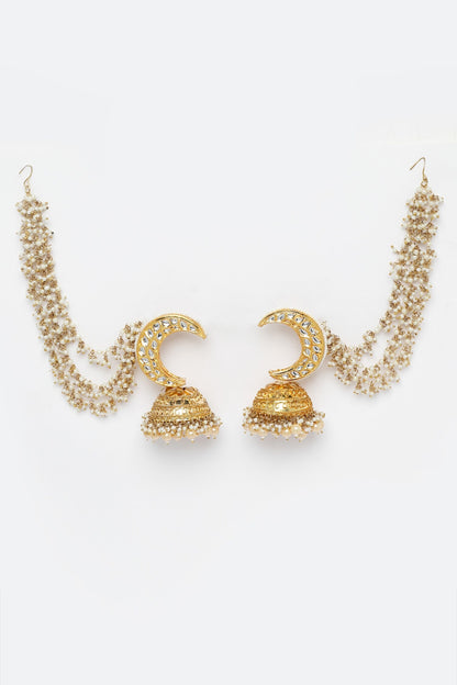 Pearl Embellished Jhumkas 
