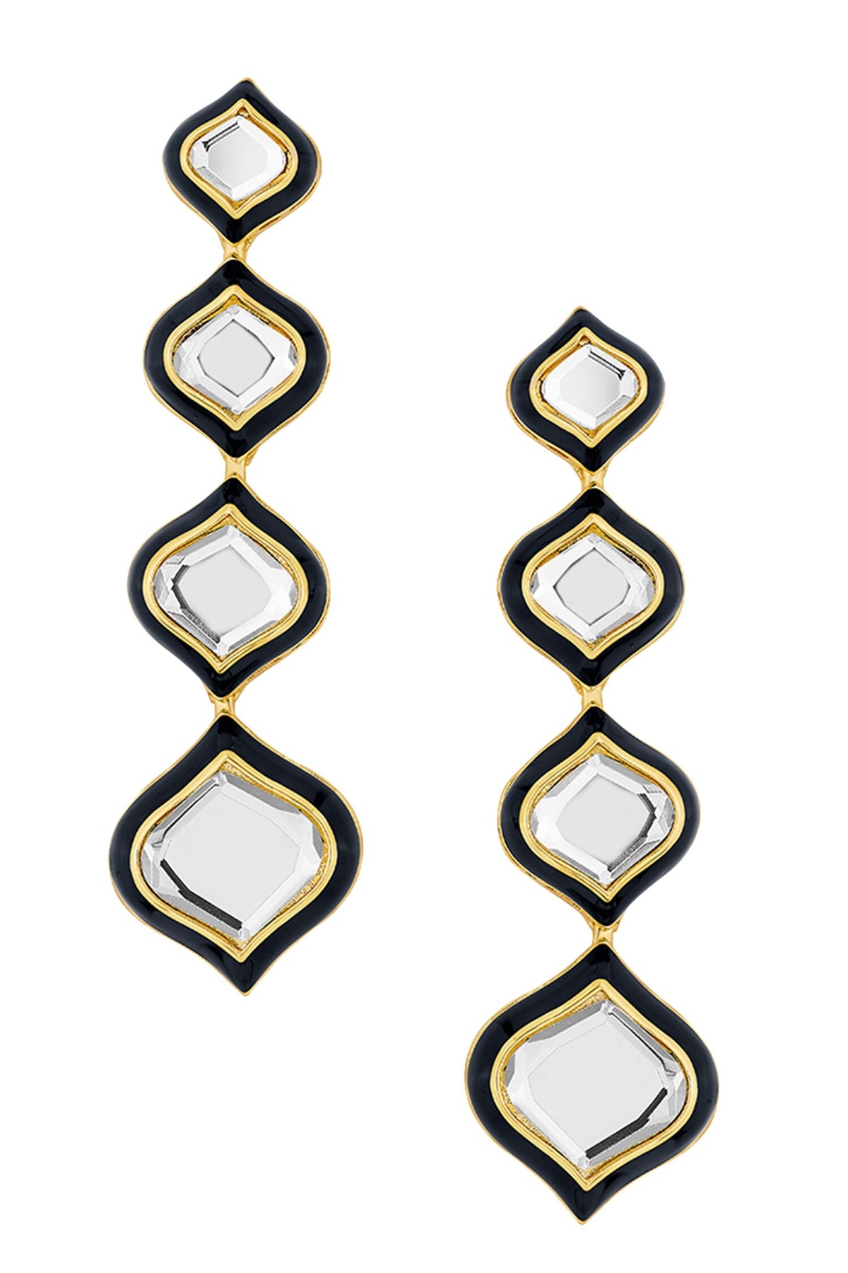Amina Mirror Minaret Earrings 