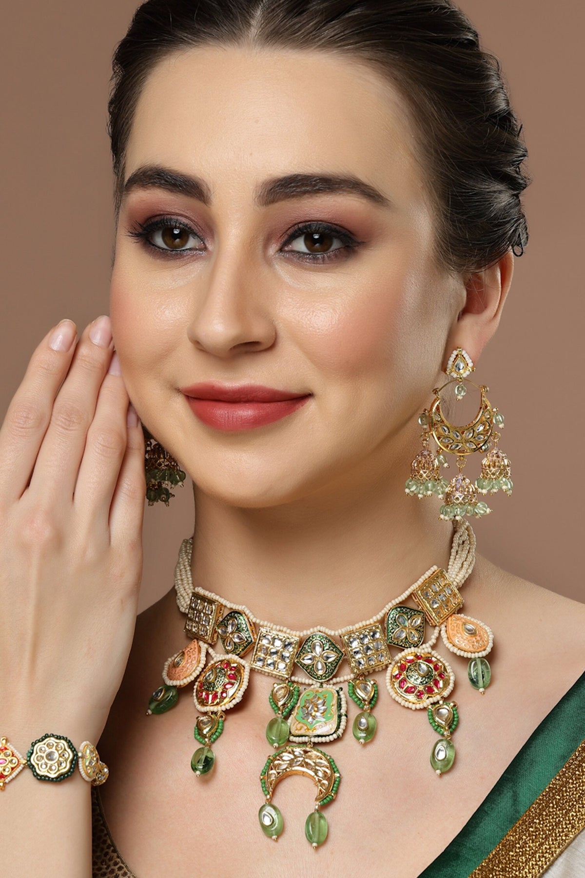 Meenakari Work Choker 