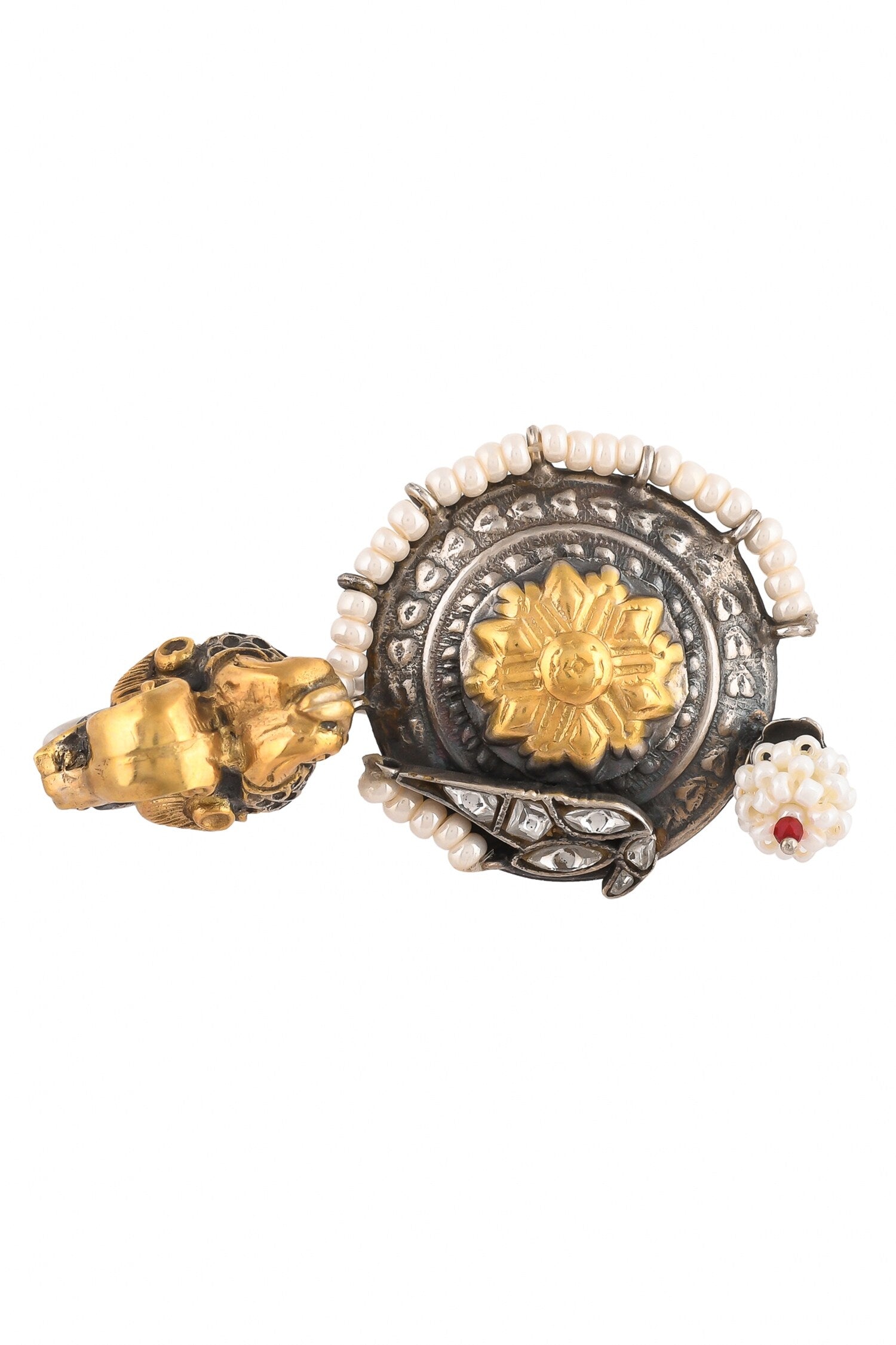Bird Motif Carved Handcrafted Ring 