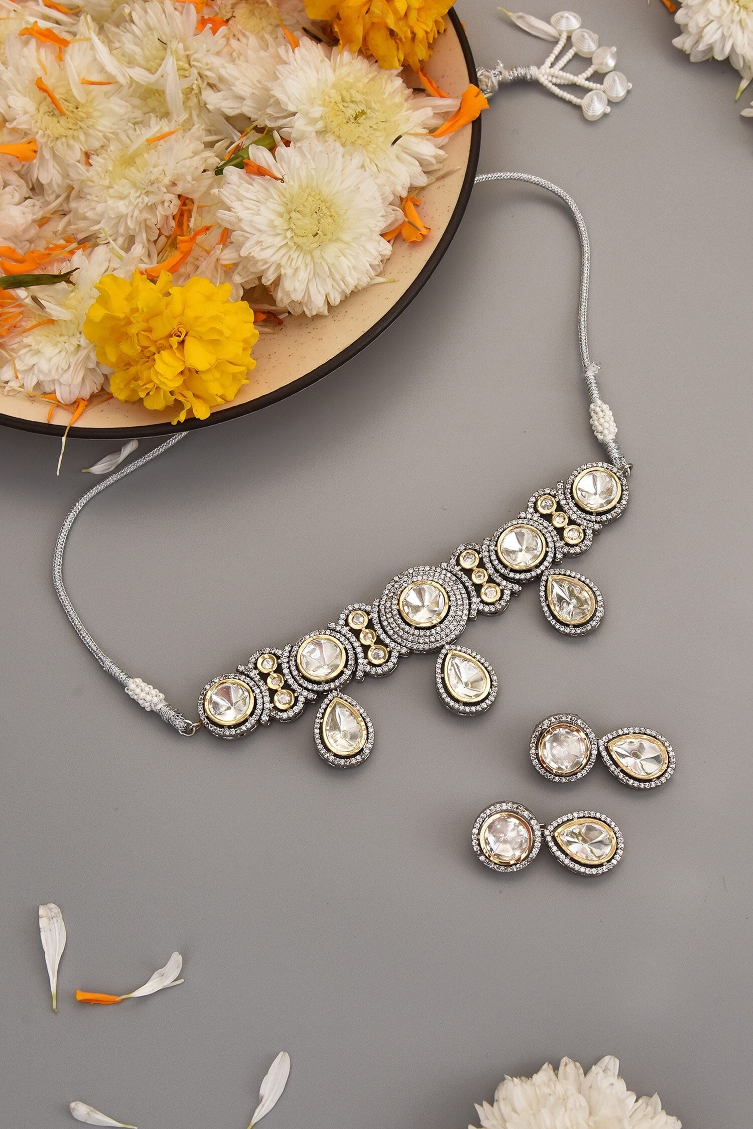 Polki Embellished Choker Set 