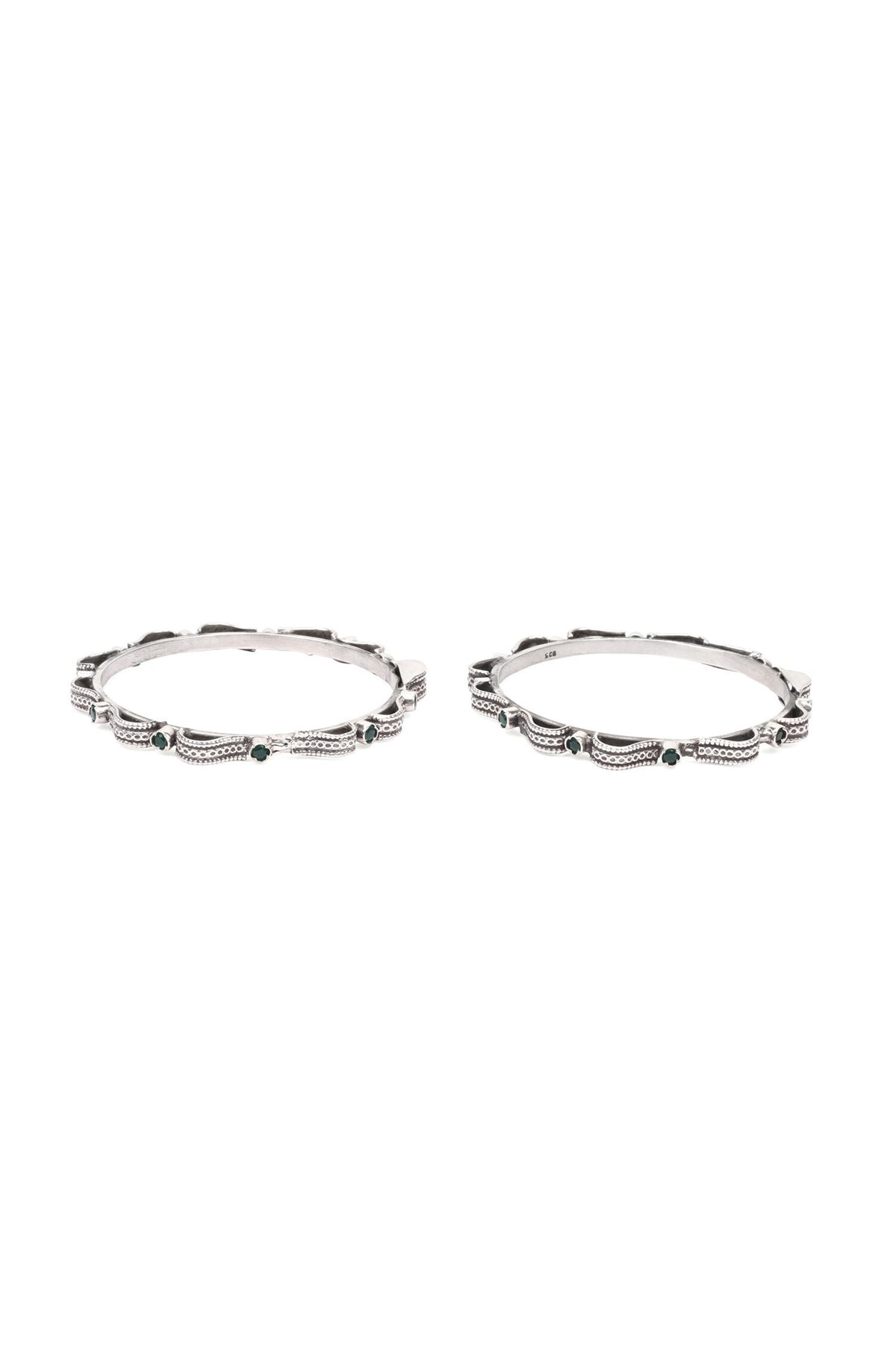 Saniya Emerald Embellished Bracelet - Single Pc 