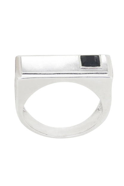 Rectangle Encrusted Ring 
