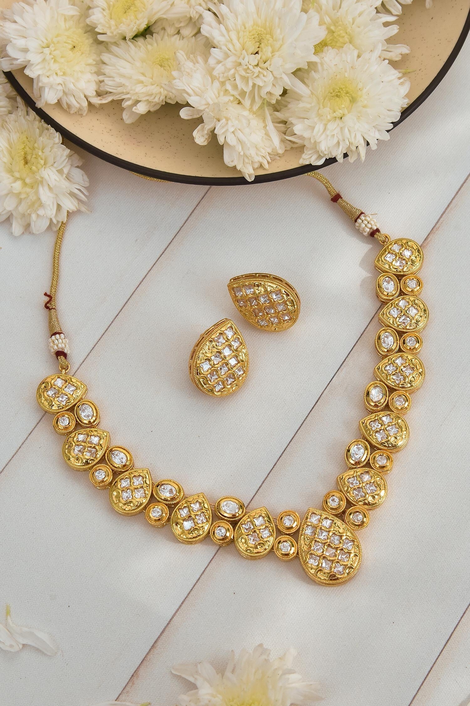Pearl Shaped Necklace Set 