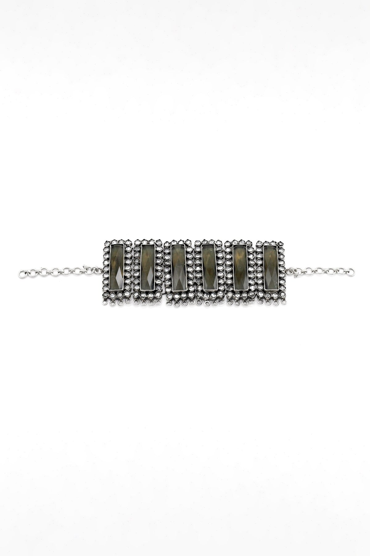 Shanaya Smoky Quartz Embellished Necklace 