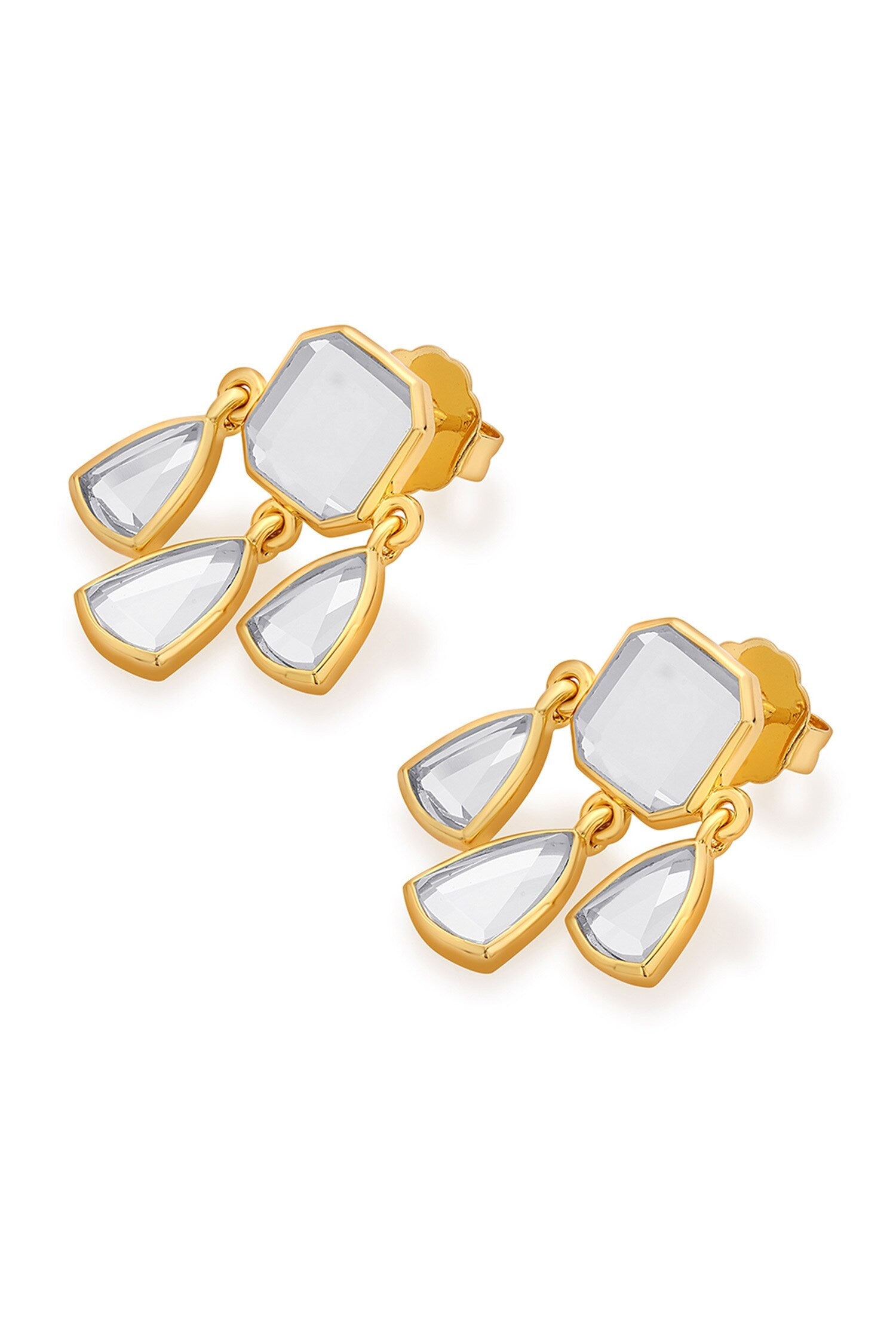 Seher Statement Mirror Studs 