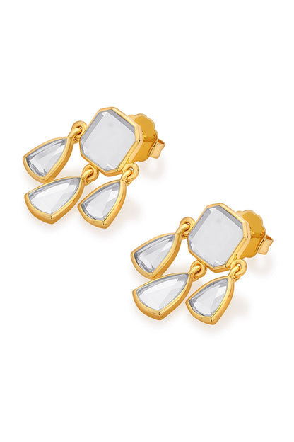 Seher Statement Mirror Studs 