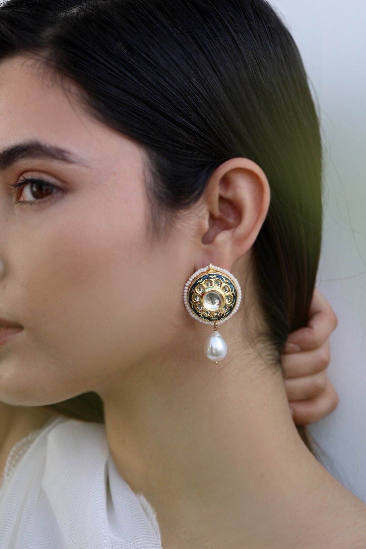 Meenakari Kundan Earrings 