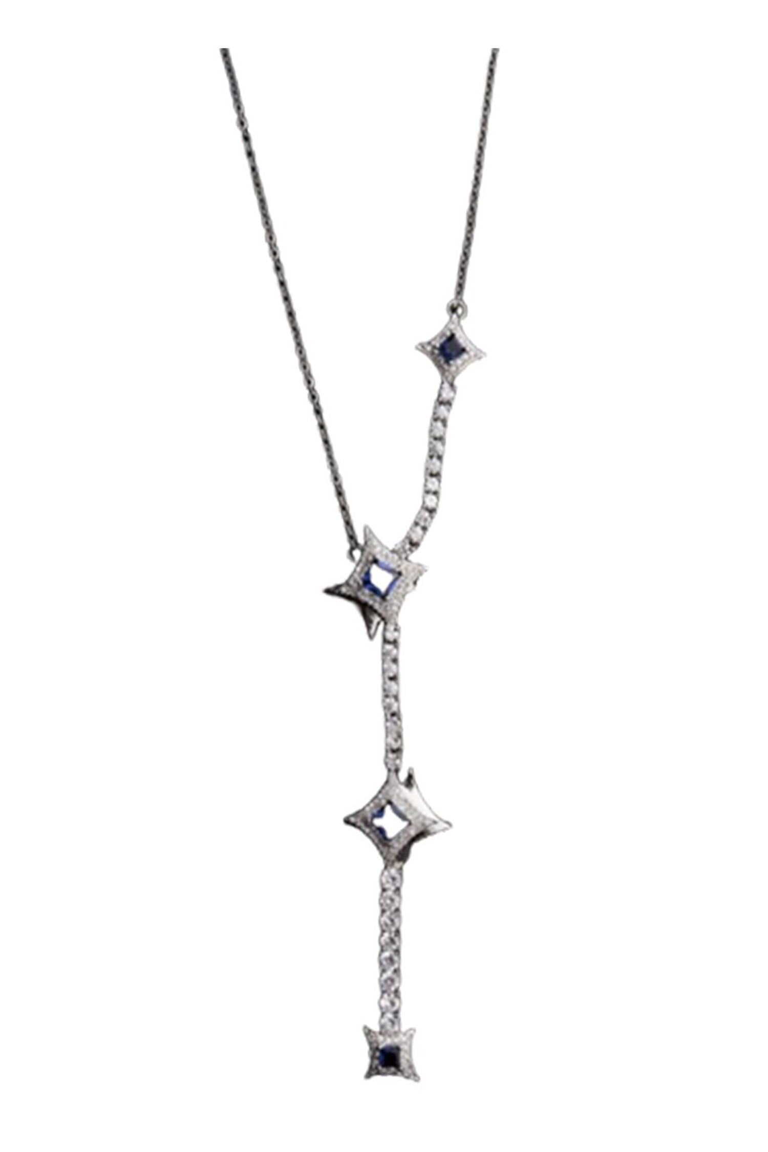 Amy Diamond Shaped Layered Necklace 