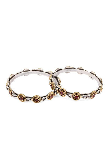 Isha Ruby Embellished Bracelet - Single Pc 
