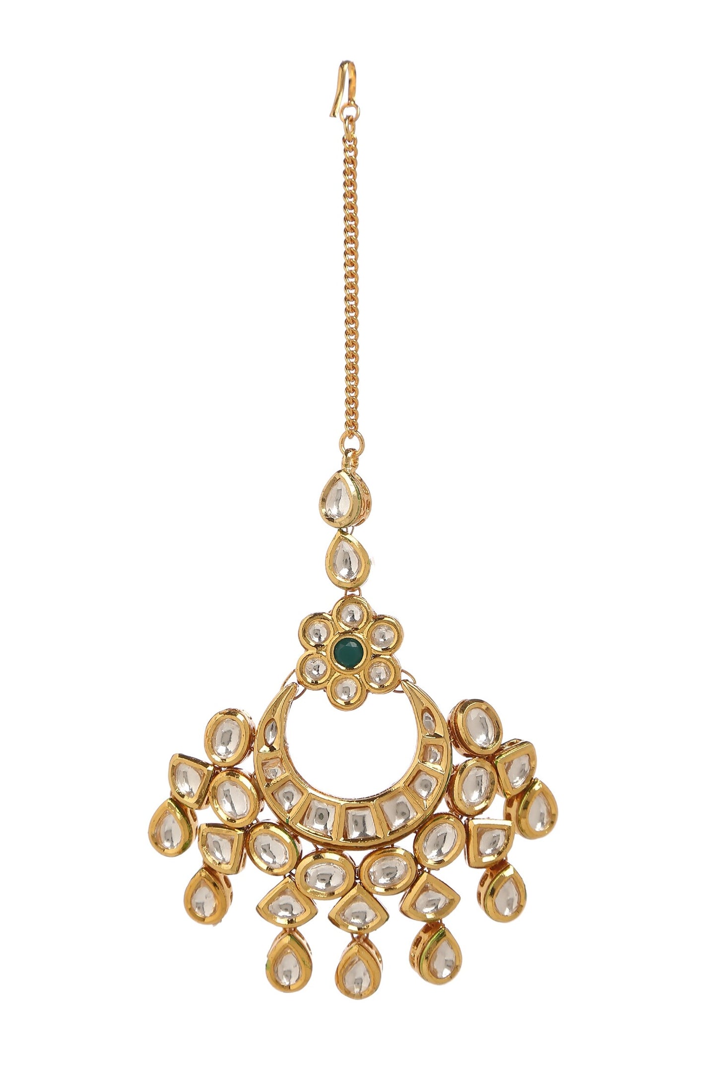 Geometric Embellished Maangtika 