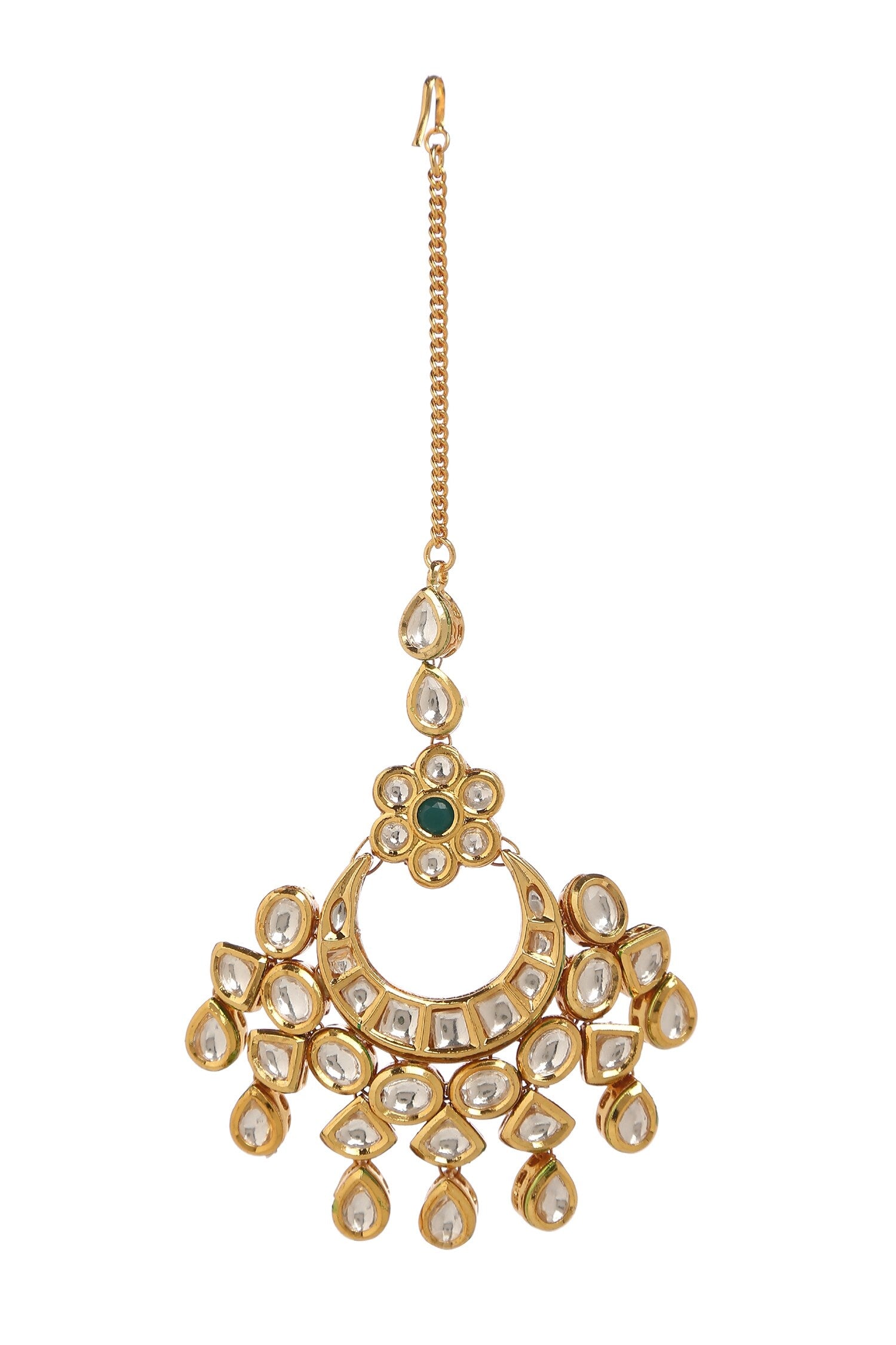 Geometric Embellished Maangtika 