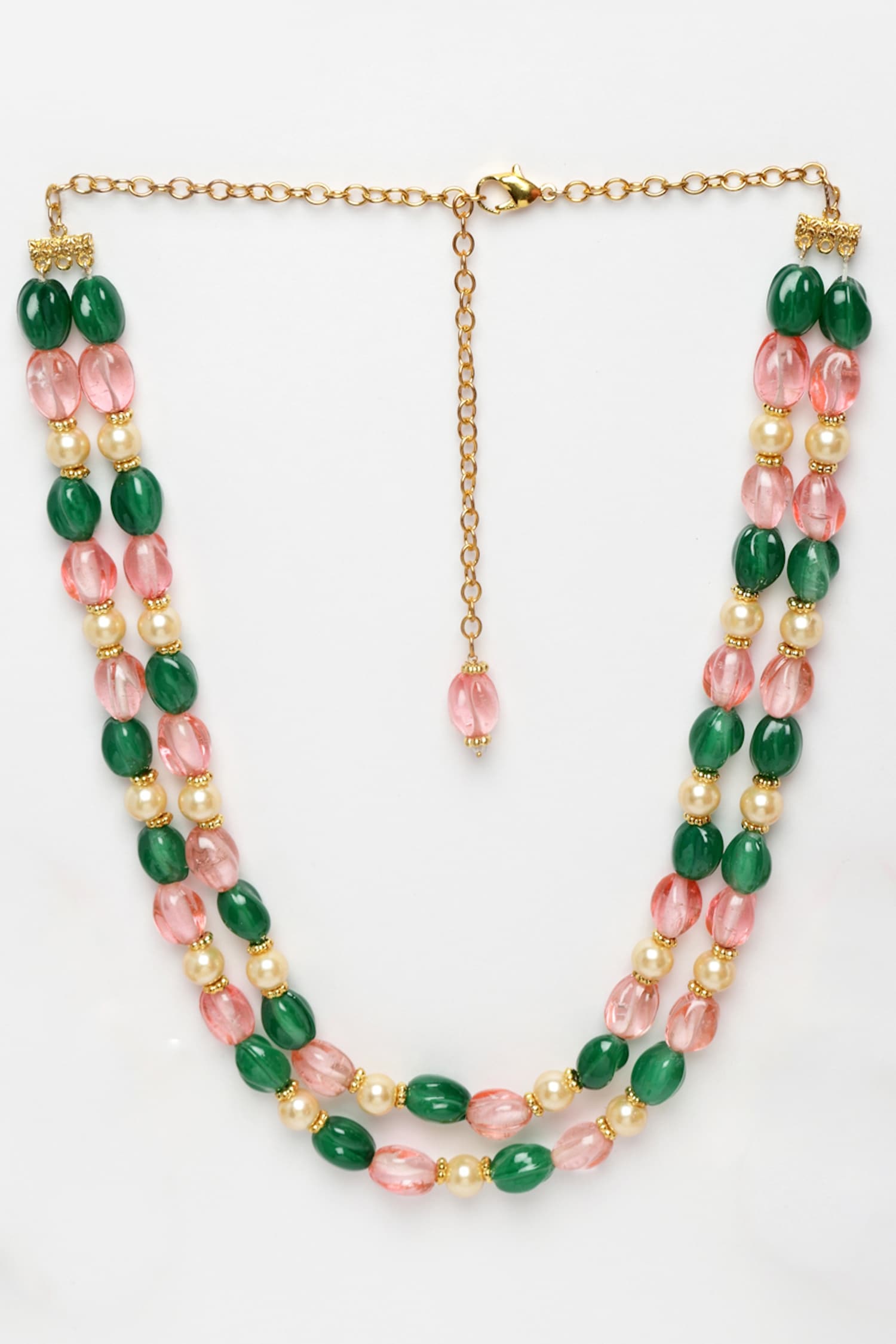 Stone Embellished Layered Necklace 