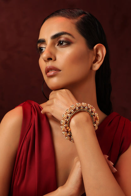 Kundan Embellished Pacheli Kada 