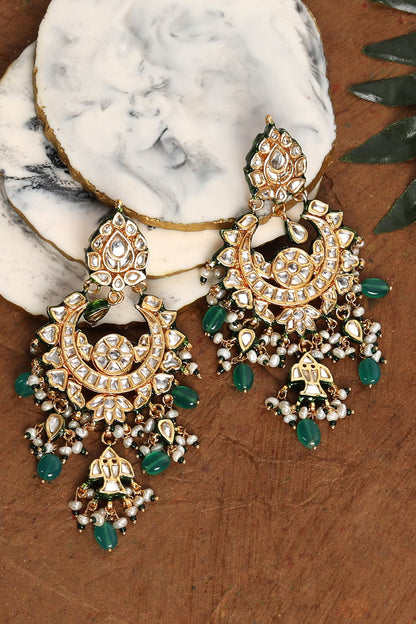Kundan Embellished Chandbalis 