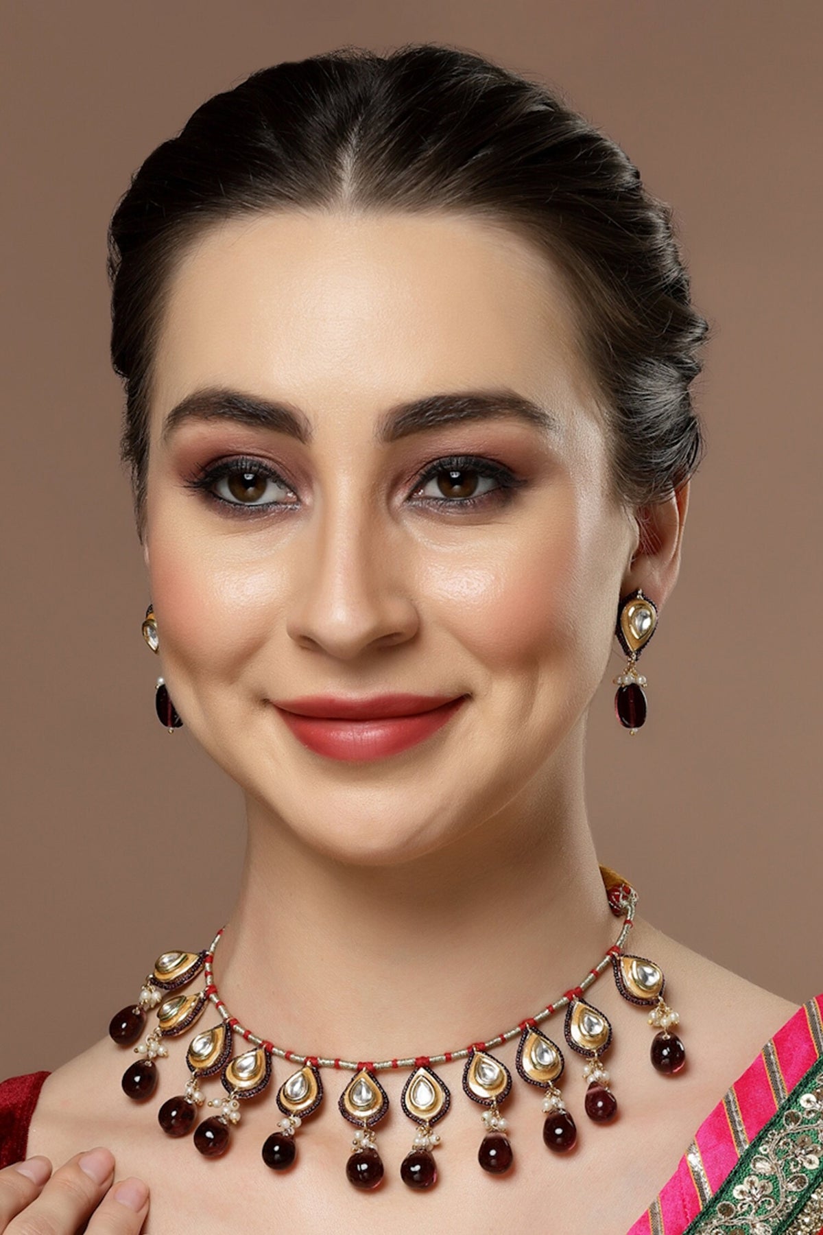 Kundan Drop Choker Set 