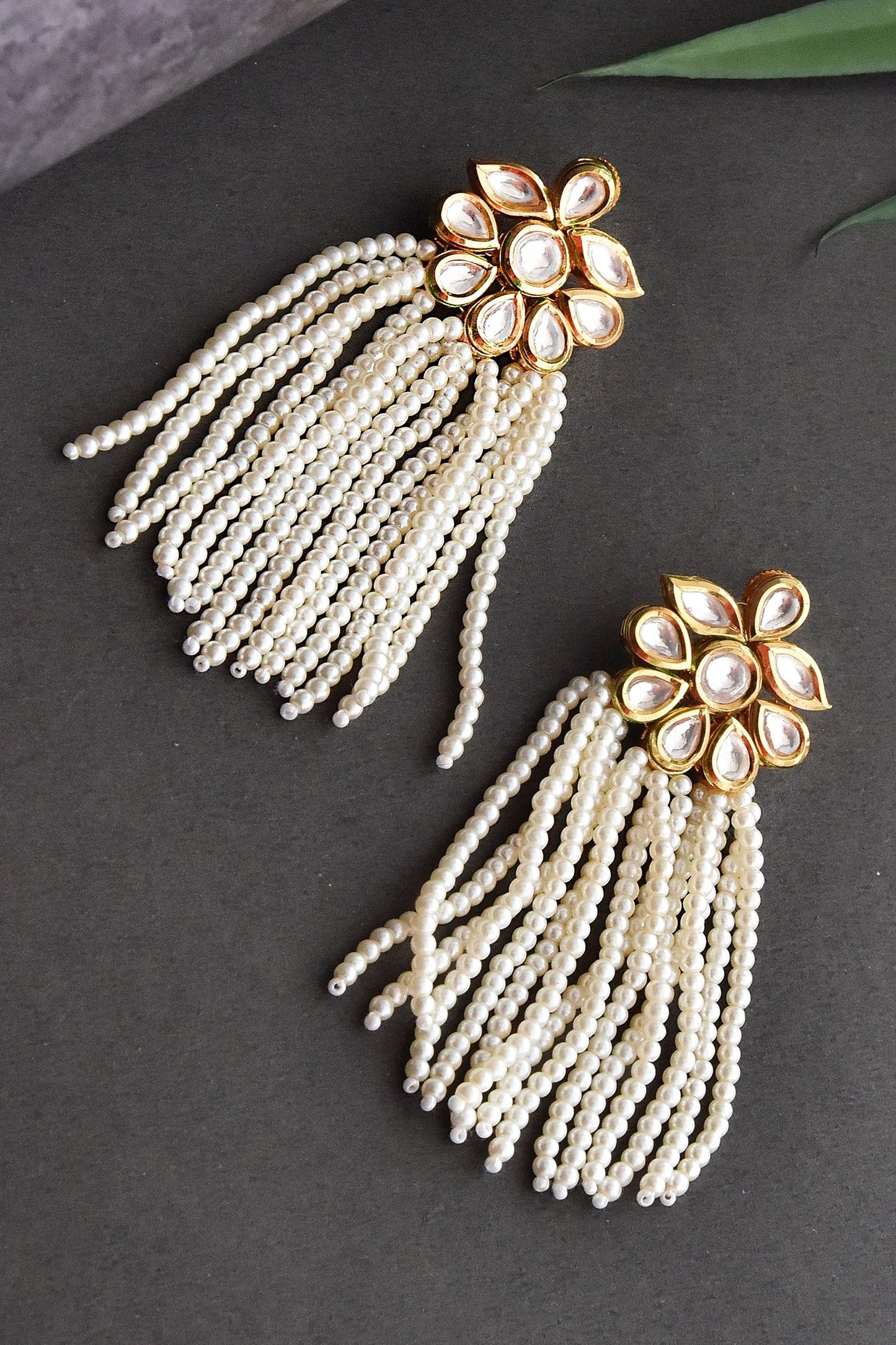 Floral Shape Dangler Earrings 
